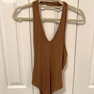 Lush Halter Ribbed Bodysuit